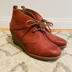 Sperry W's Harlow Burnished Leather Wedge Bootie